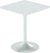 Alba Cafe Table – 60cm Square – White / White Chalk Dapple