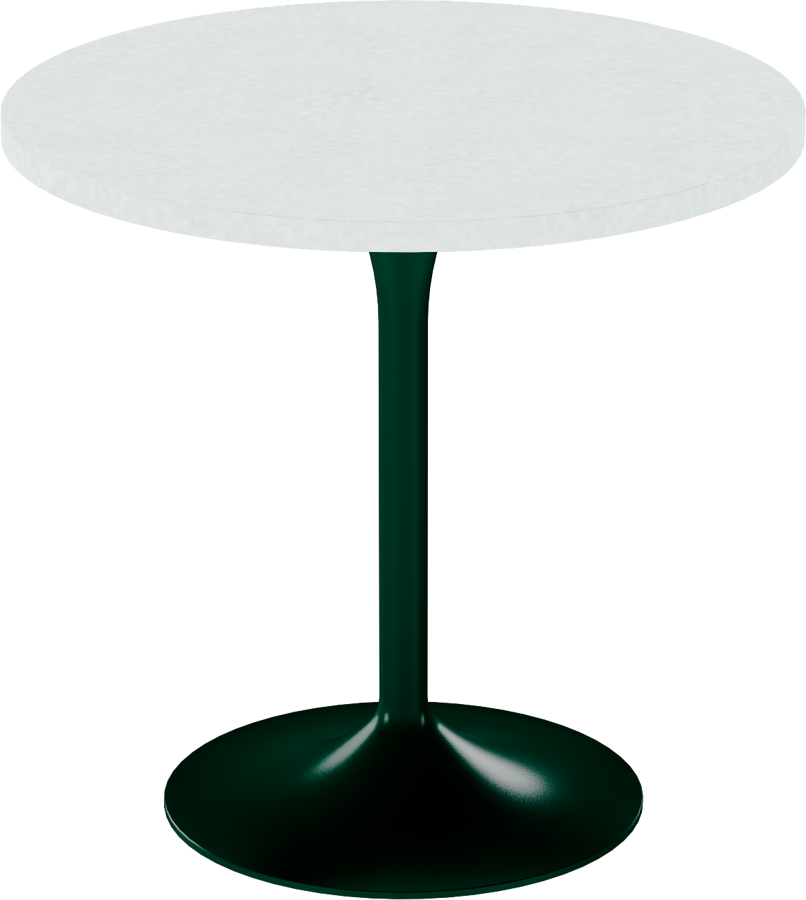 Alba Cafe Table – 80cm Round – Green / White Chalk Dapple