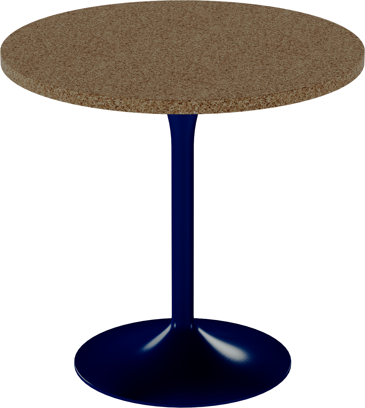 Alba Cafe Table – 80cm Round – Navy / Grano Natural