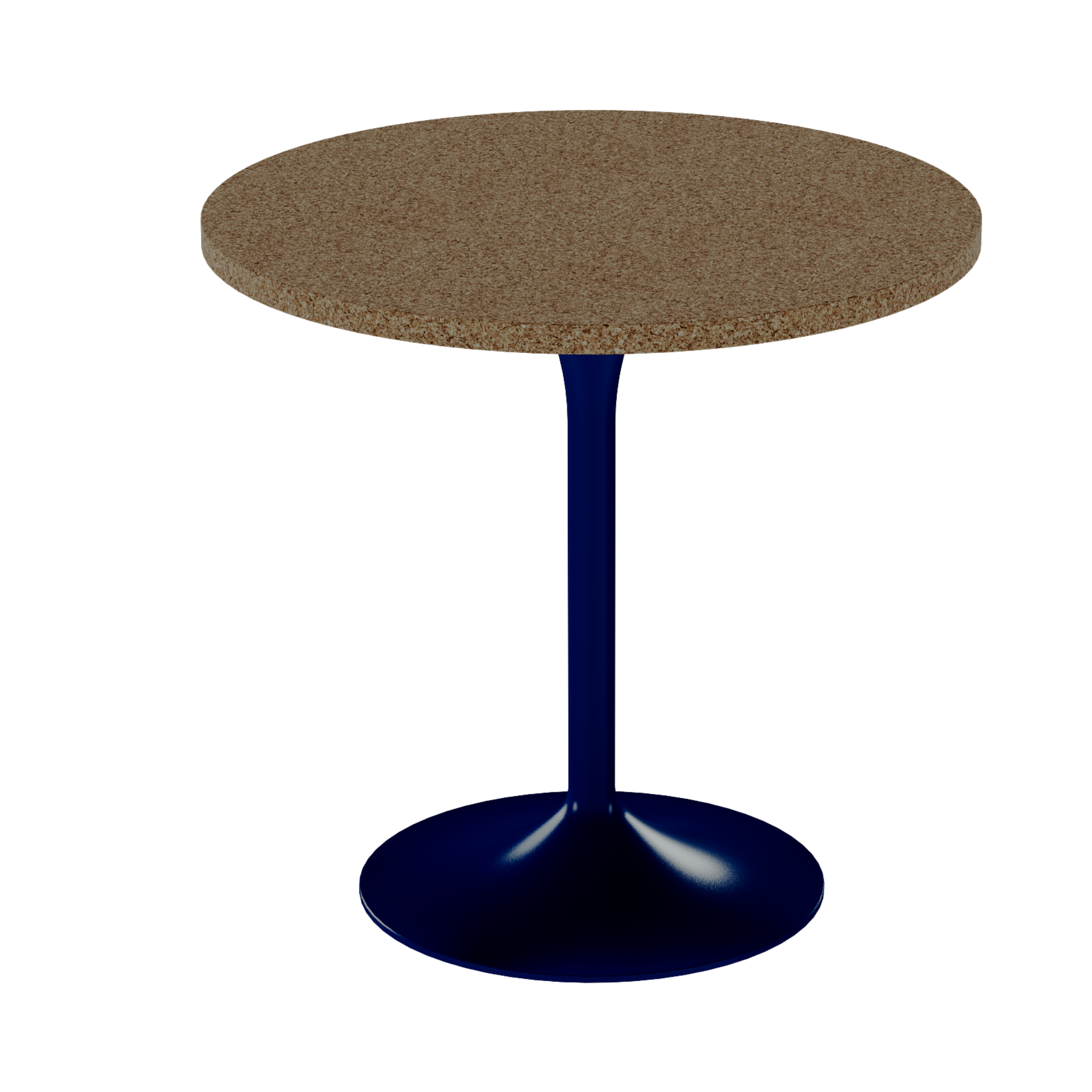 Alba Cafe Table – 80cm Round – Navy / Grano Natural