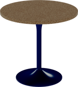 Alba Cafe Table – 80cm Round – Navy / Grano Natural