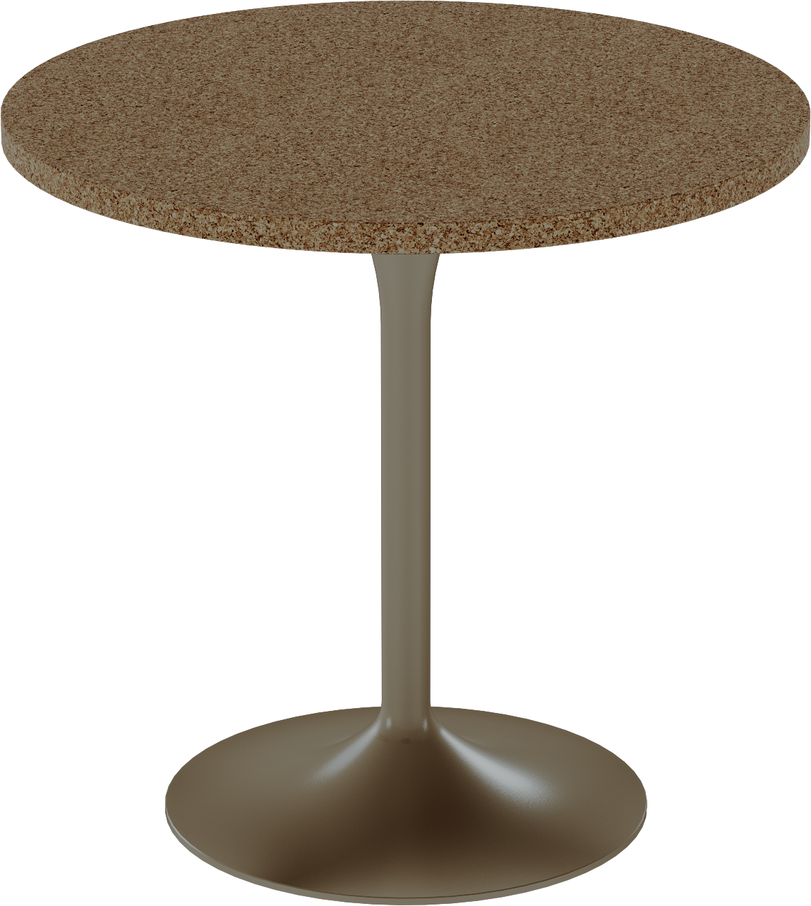 Alba Cafe Table – 80cm Round – Taupe / Grano Natural