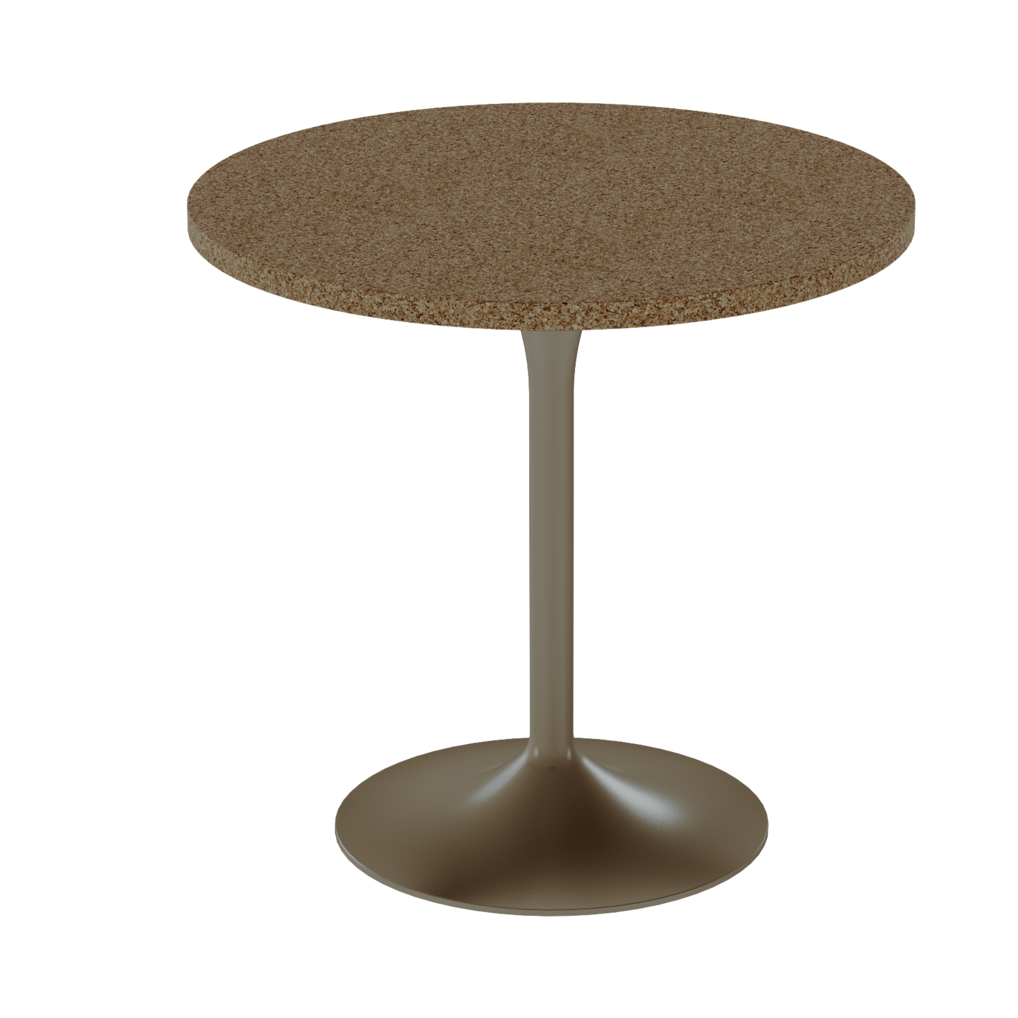 Alba Cafe Table – 80cm Round – Taupe / Grano Natural