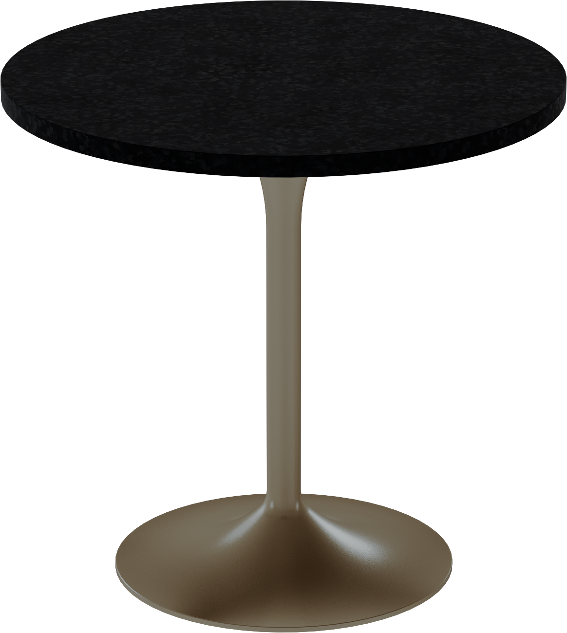 Alba Cafe Table – 80cm Round – Taupe / Black Onyx Dapple