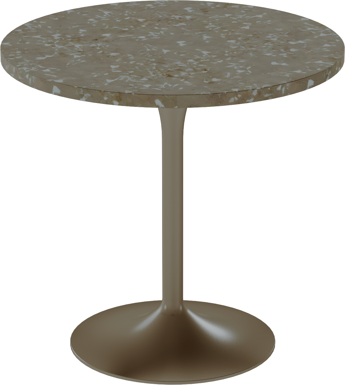 Alba Cafe Table – 80cm Round – Taupe / Taupe Dapple
