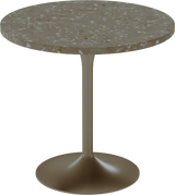 Alba Cafe Table – 80cm Round – Taupe / Taupe Dapple