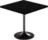Alba Cafe Table – 80cm Square – Black / Black Onyx Dapple
