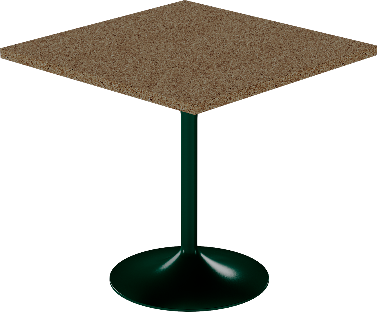 Alba Cafe Table – 80cm Square – Green / Grano Natural