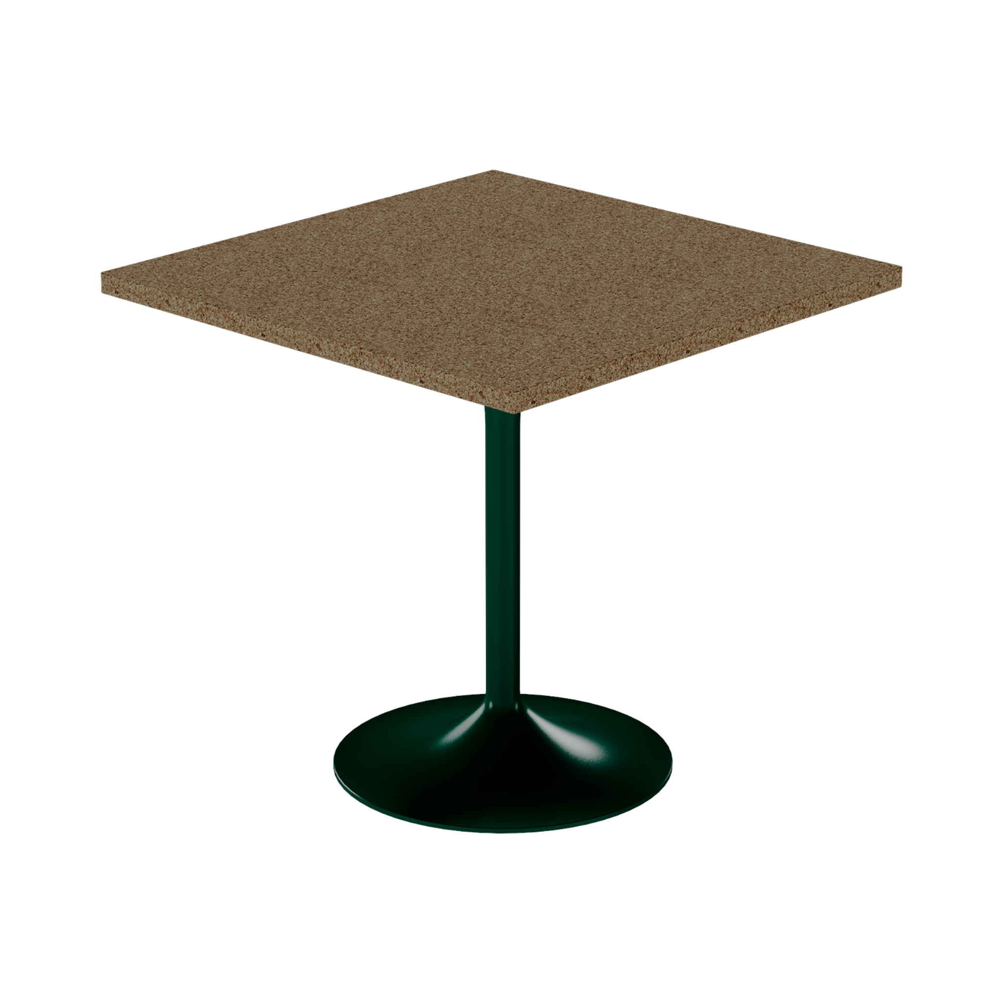Alba Cafe Table – 80cm Square – Green / Grano Natural