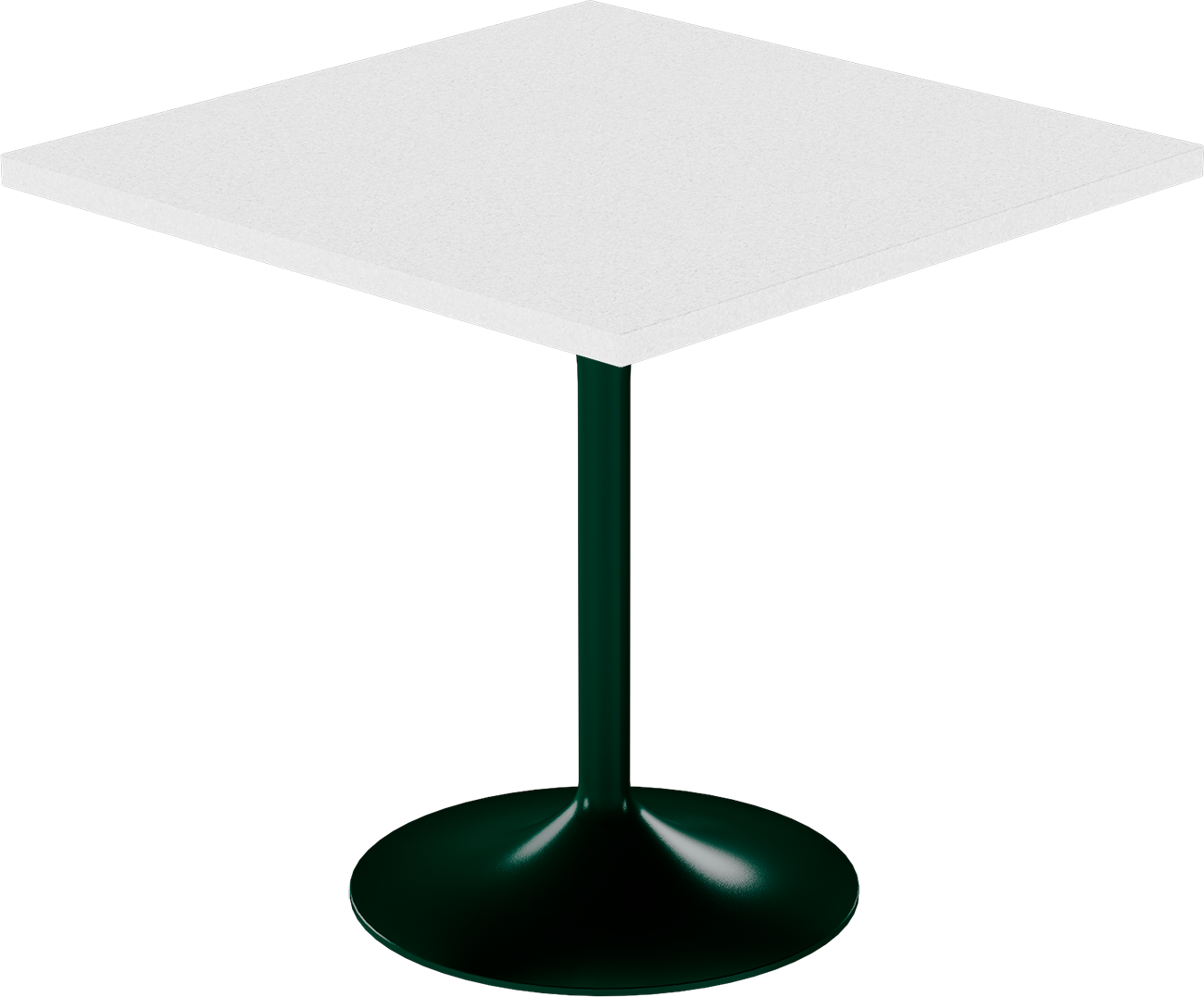 Alba Cafe Table – 80cm Square – Green / White Chalk Dapple