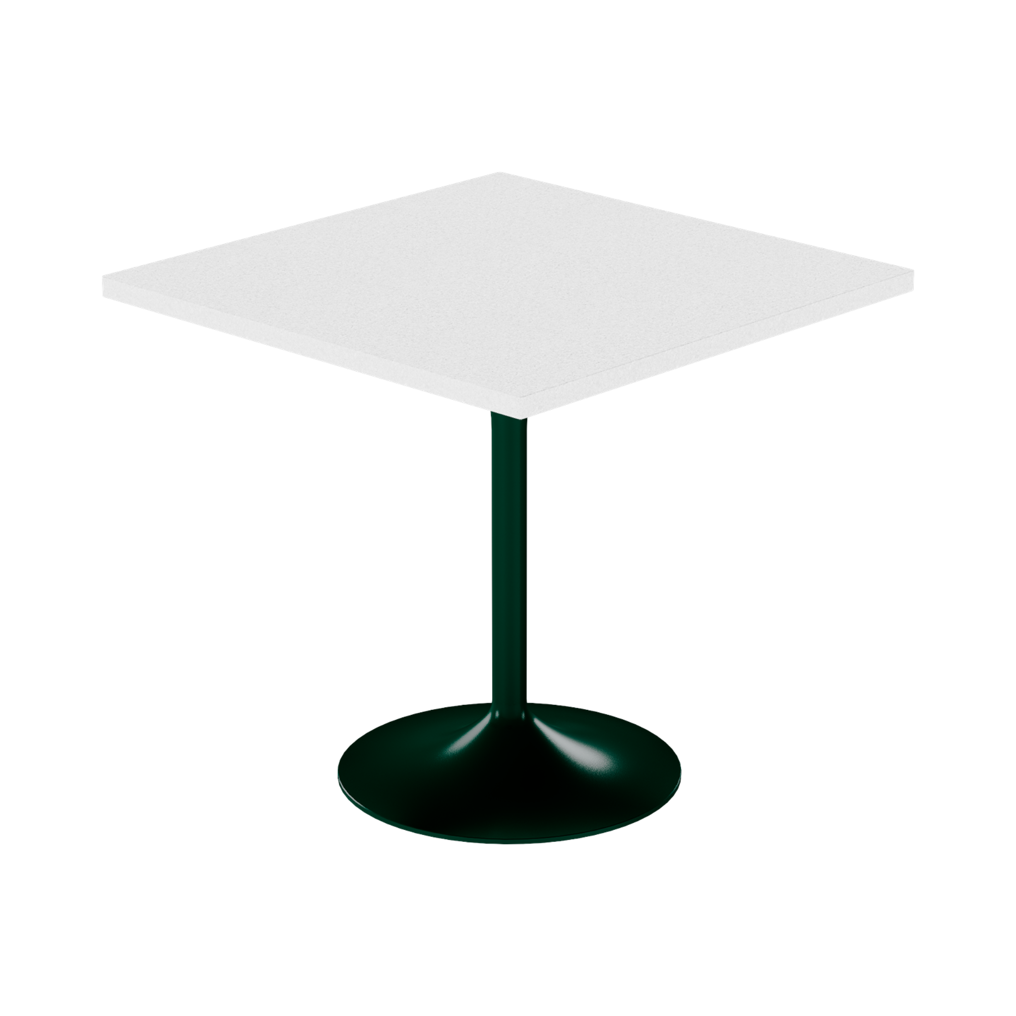 Alba Cafe Table – 80cm Square – Green / White Chalk Dapple