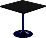 Alba Cafe Table – 80cm Square – Navy / Black Onyx Dapple