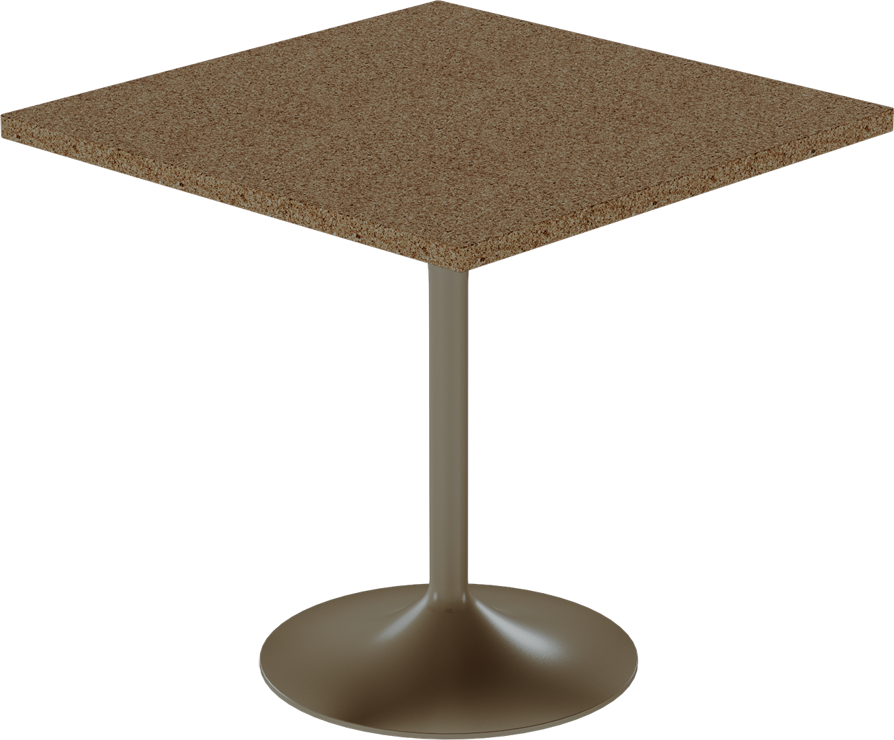 Alba Cafe Table – 80cm Square – Taupe / Grano Natural