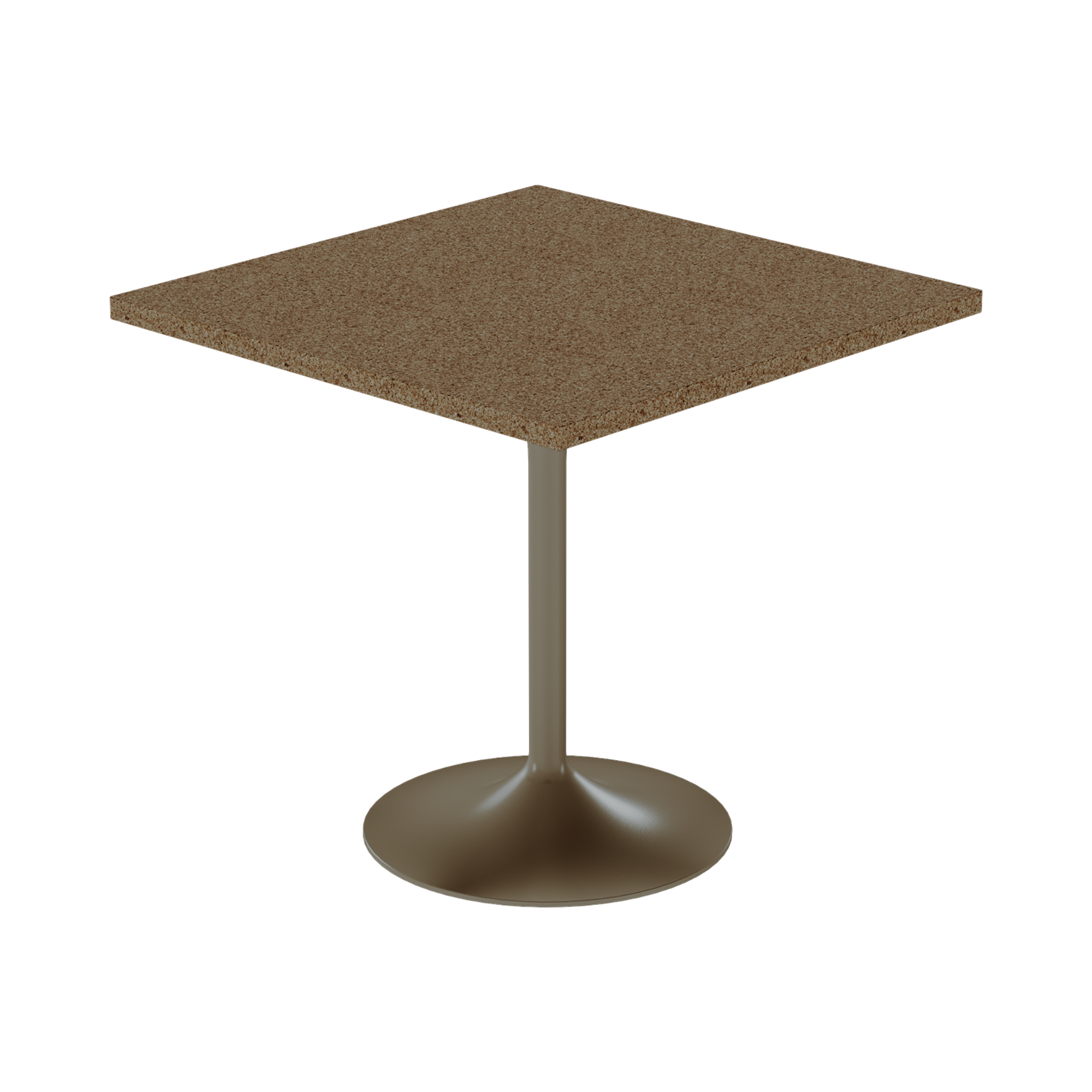 Alba Cafe Table – 80cm Square – Taupe / Grano Natural