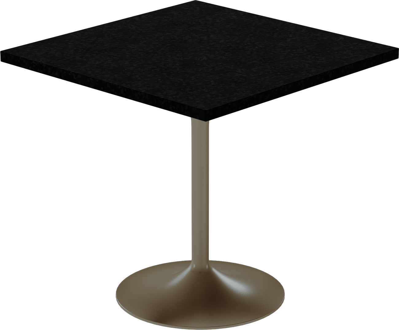Alba Cafe Table – 80cm Square – Taupe / Black Onyx Dapple