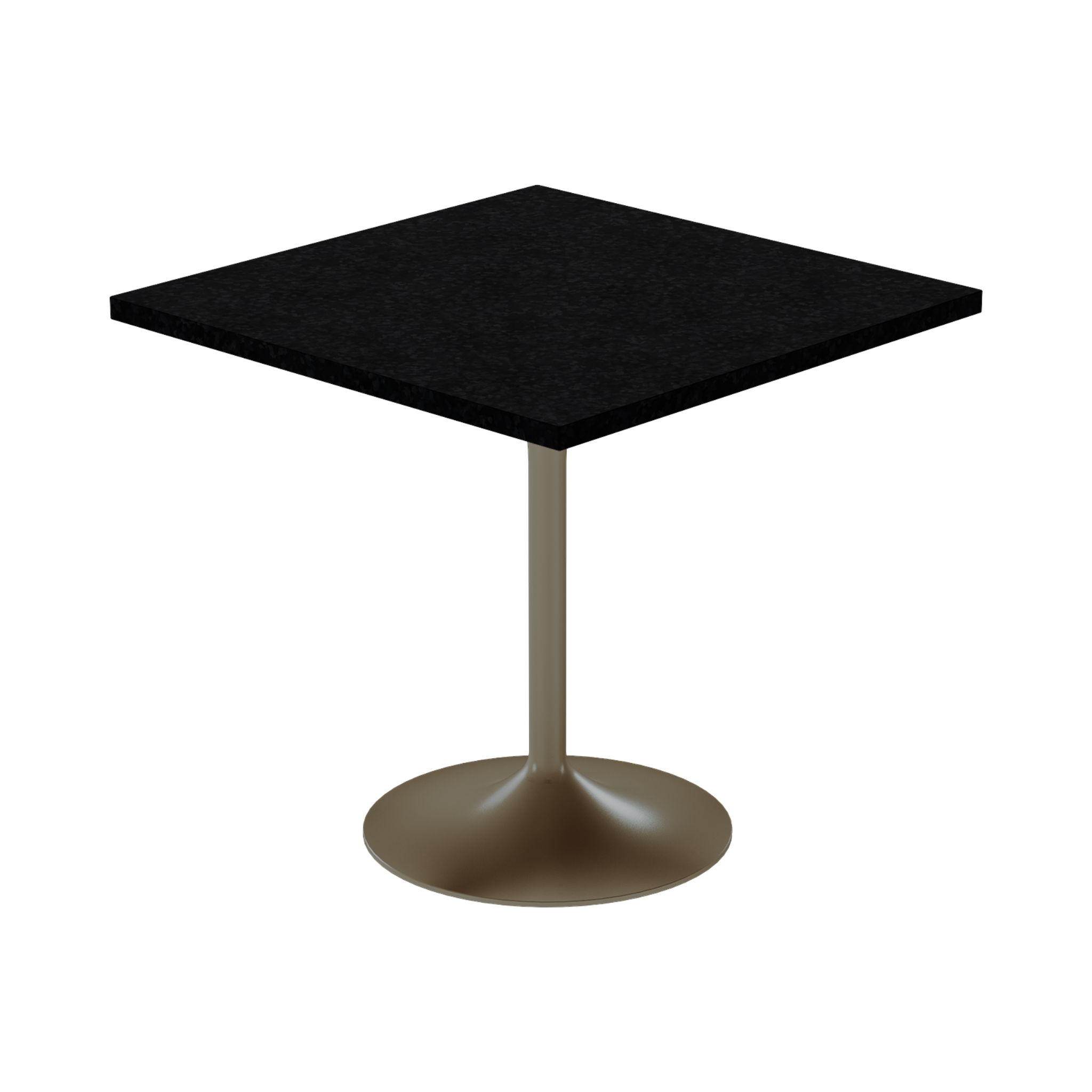 Alba Cafe Table – 80cm Square – Taupe / Black Onyx Dapple