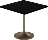 Alba Cafe Table – 80cm Square – Taupe / Black Onyx Dapple
