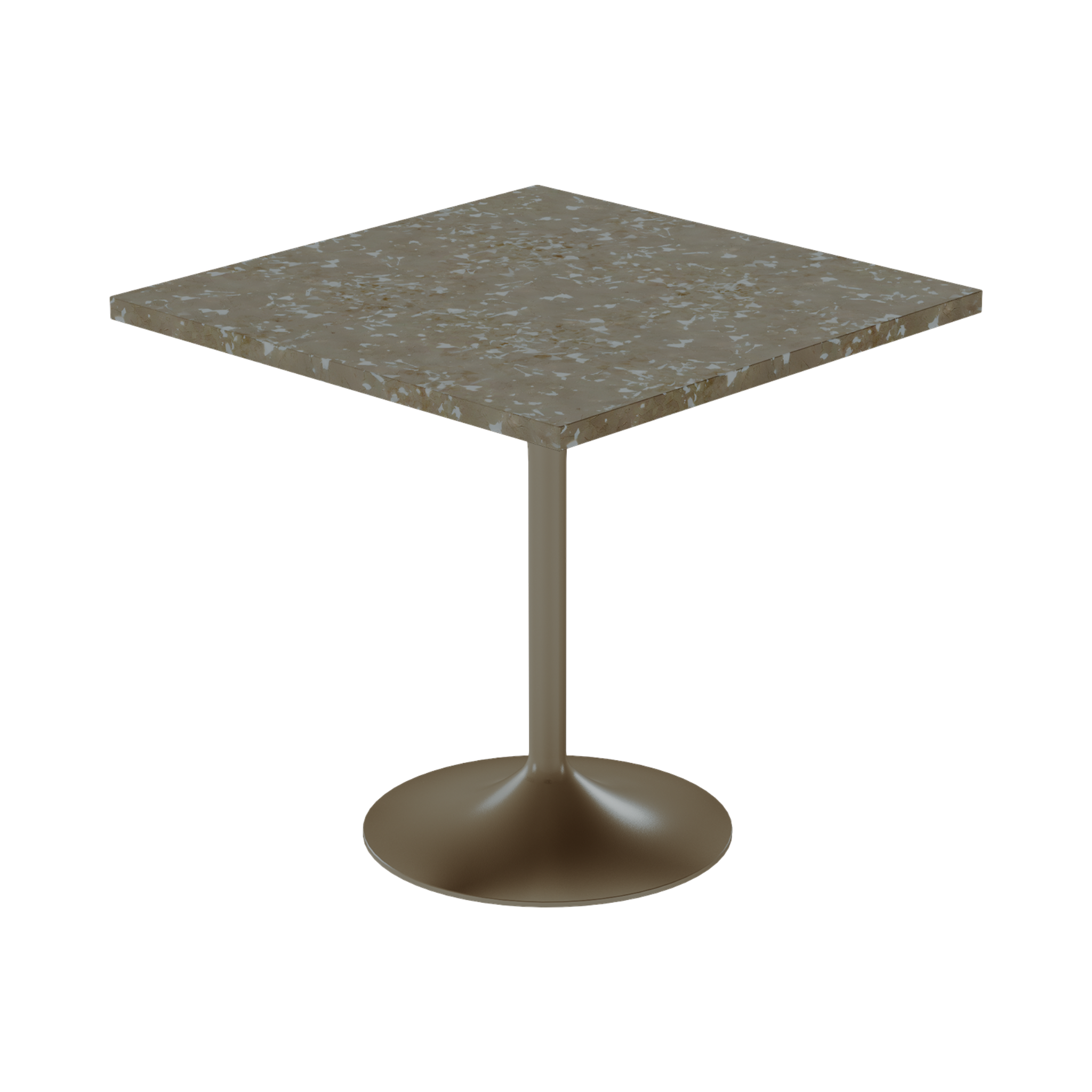 Alba Cafe Table – 80cm Square – Taupe / Taupe Dapple