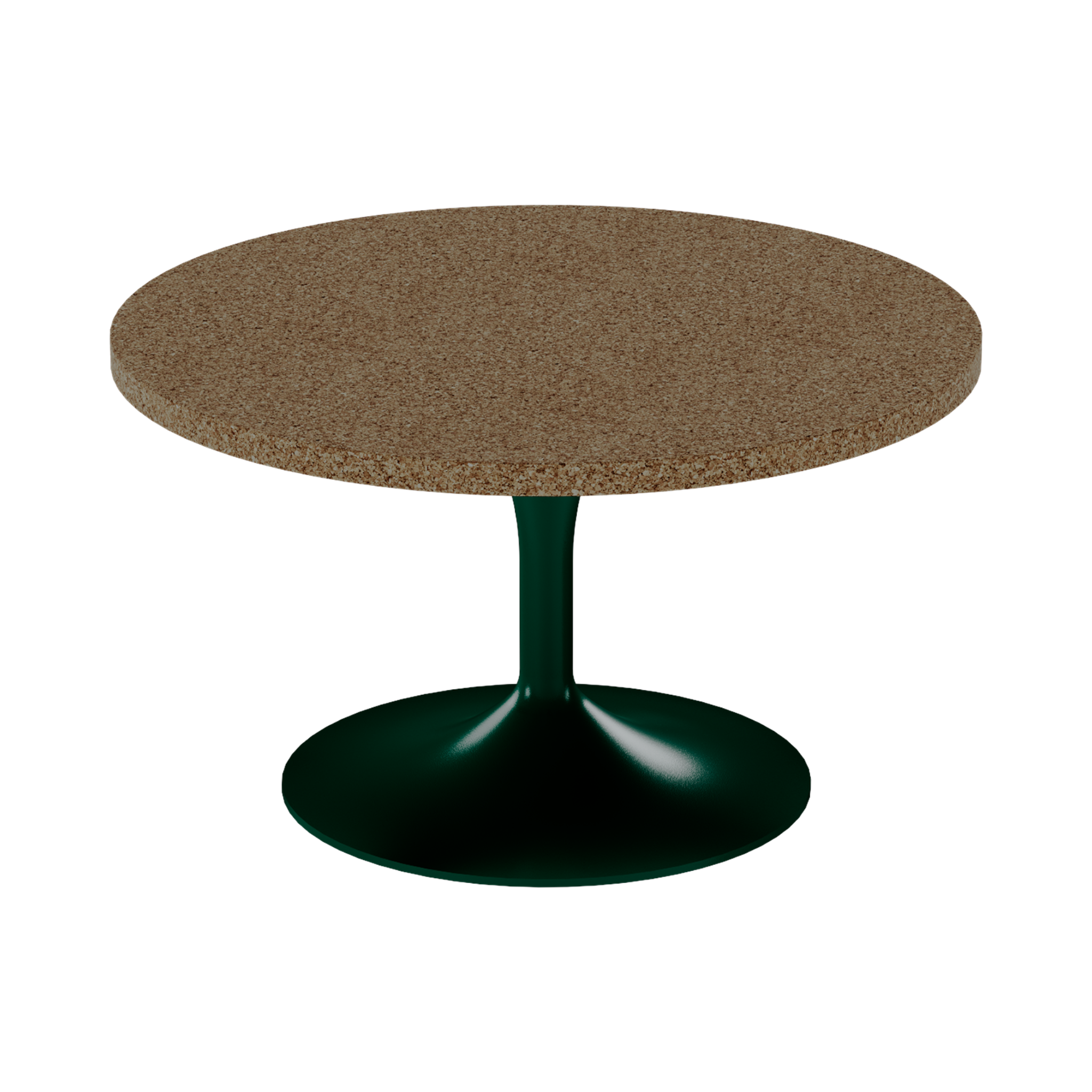 Alba Coffee Table – 80cm Round – Green / Grano Natural