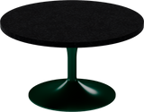 Alba Coffee Table – 80cm Round – Green / Black Onyx Dapple