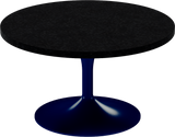 Alba Coffee Table – 80cm Round – Navy / Black Onyx Dapple