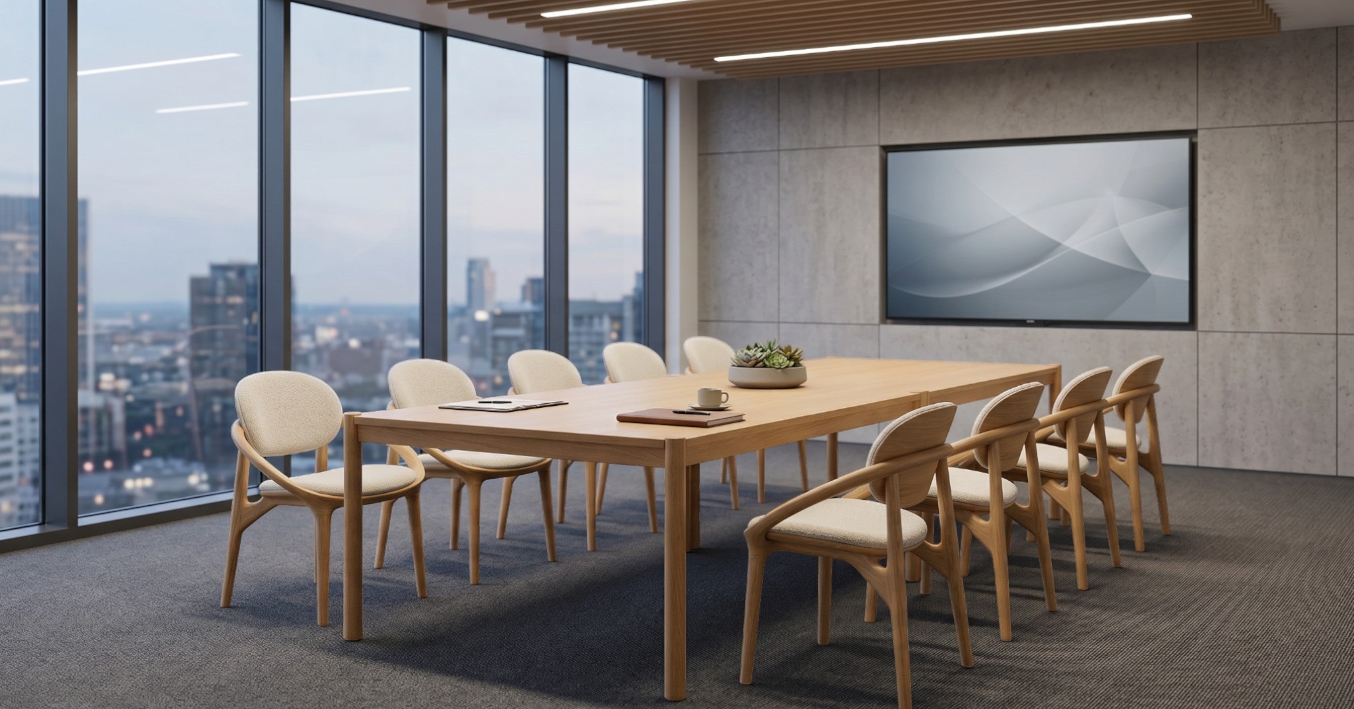 Aldo Dining Table in-situ scene - Green Loop Global