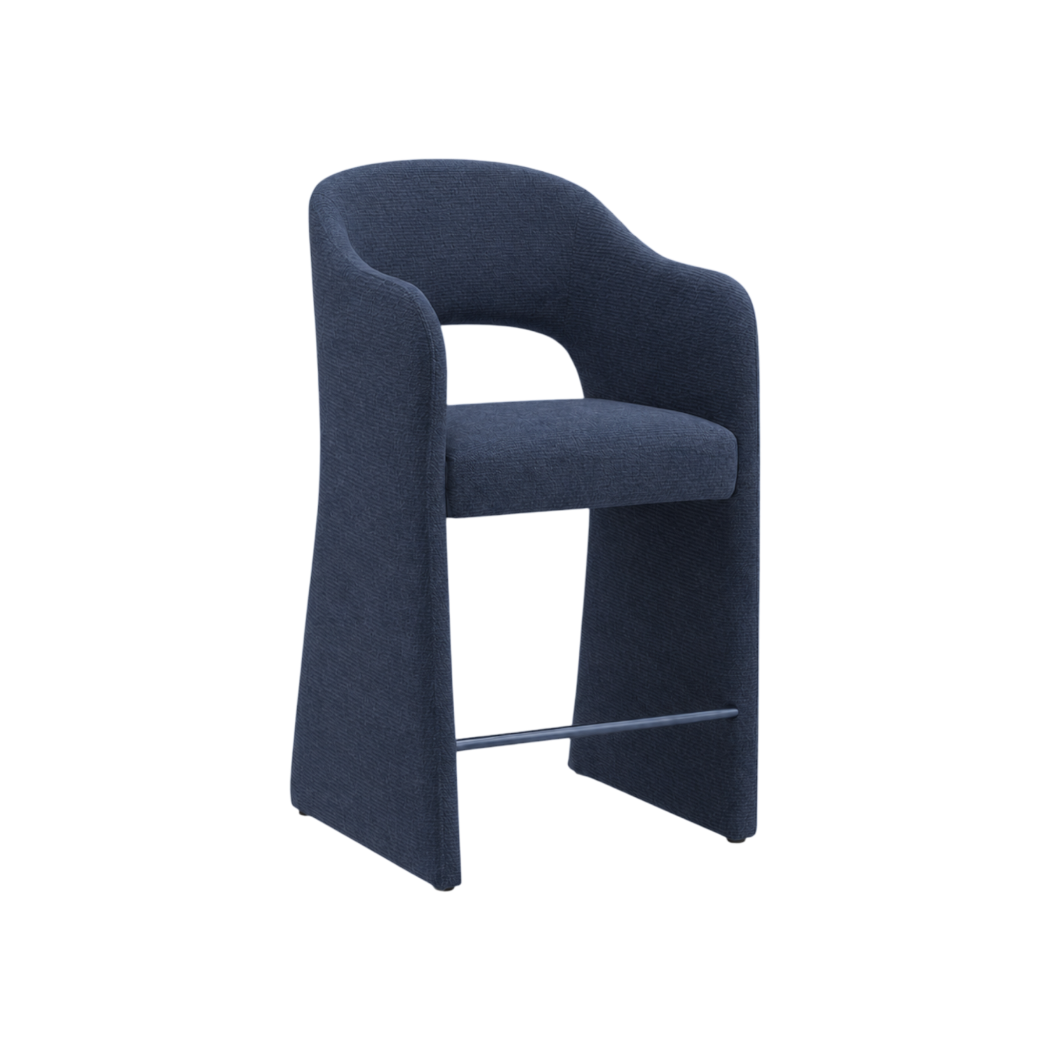 Arden Upholstered Barstool – Blue
