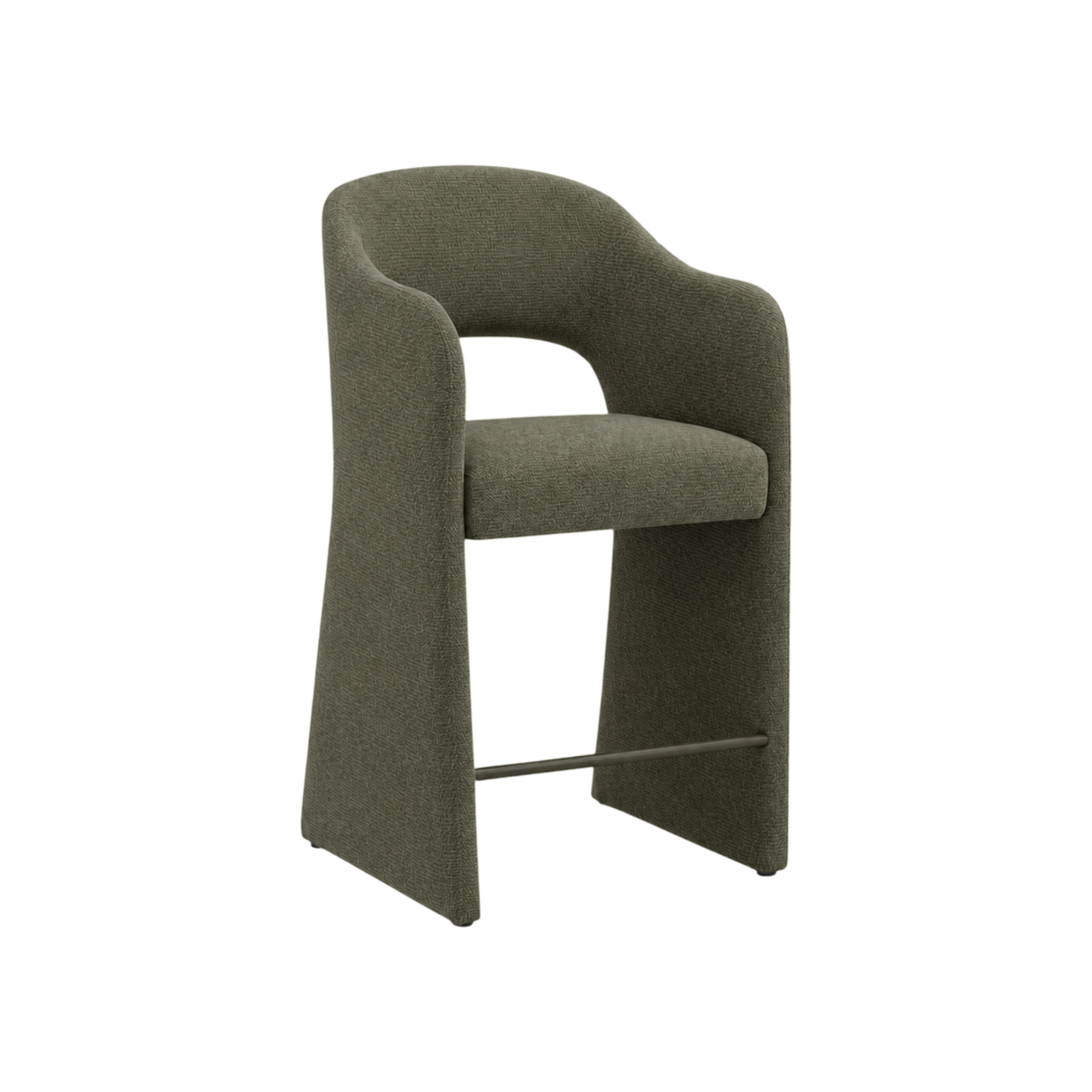 Arden Upholstered Barstool – Green