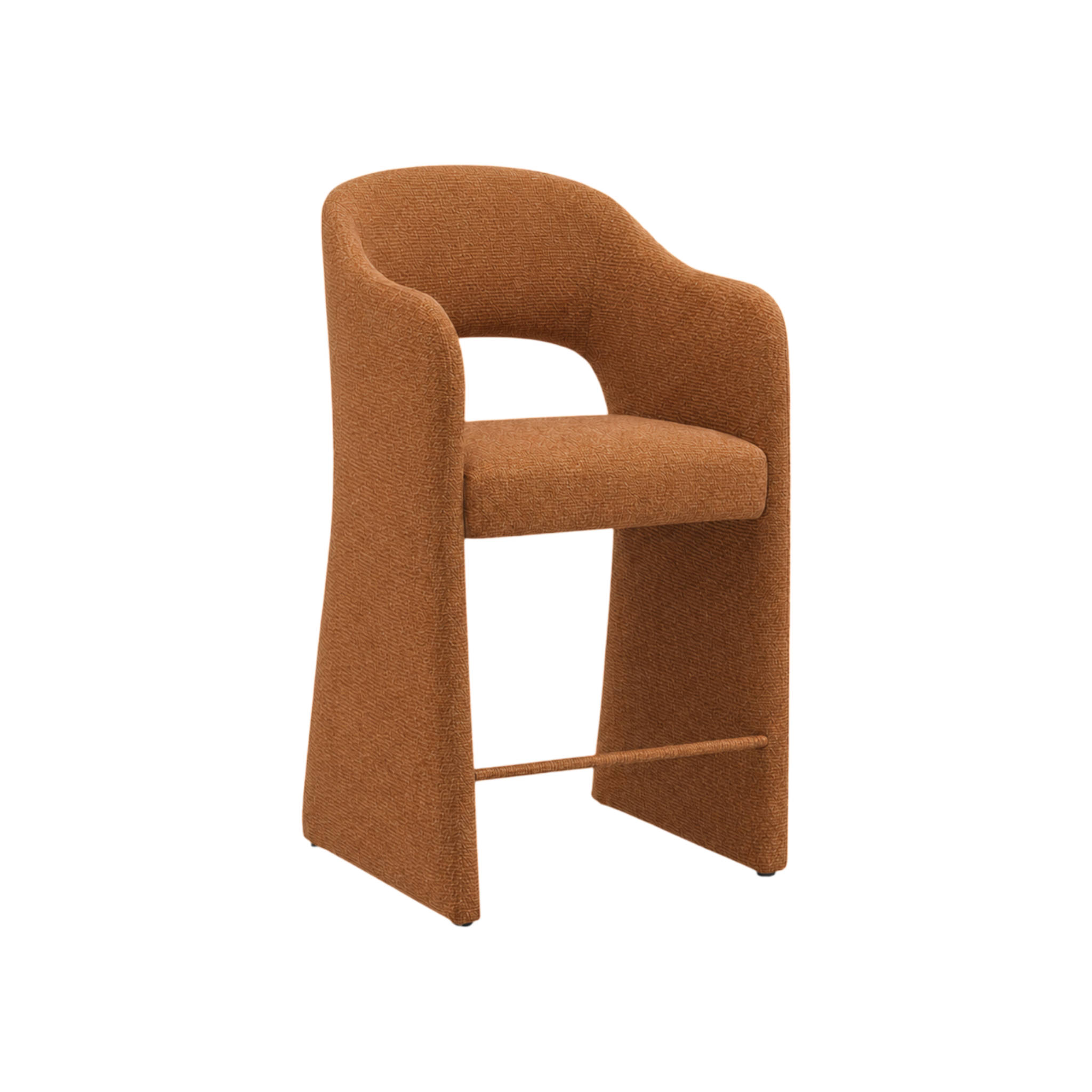 Arden Upholstered Barstool – Ochre