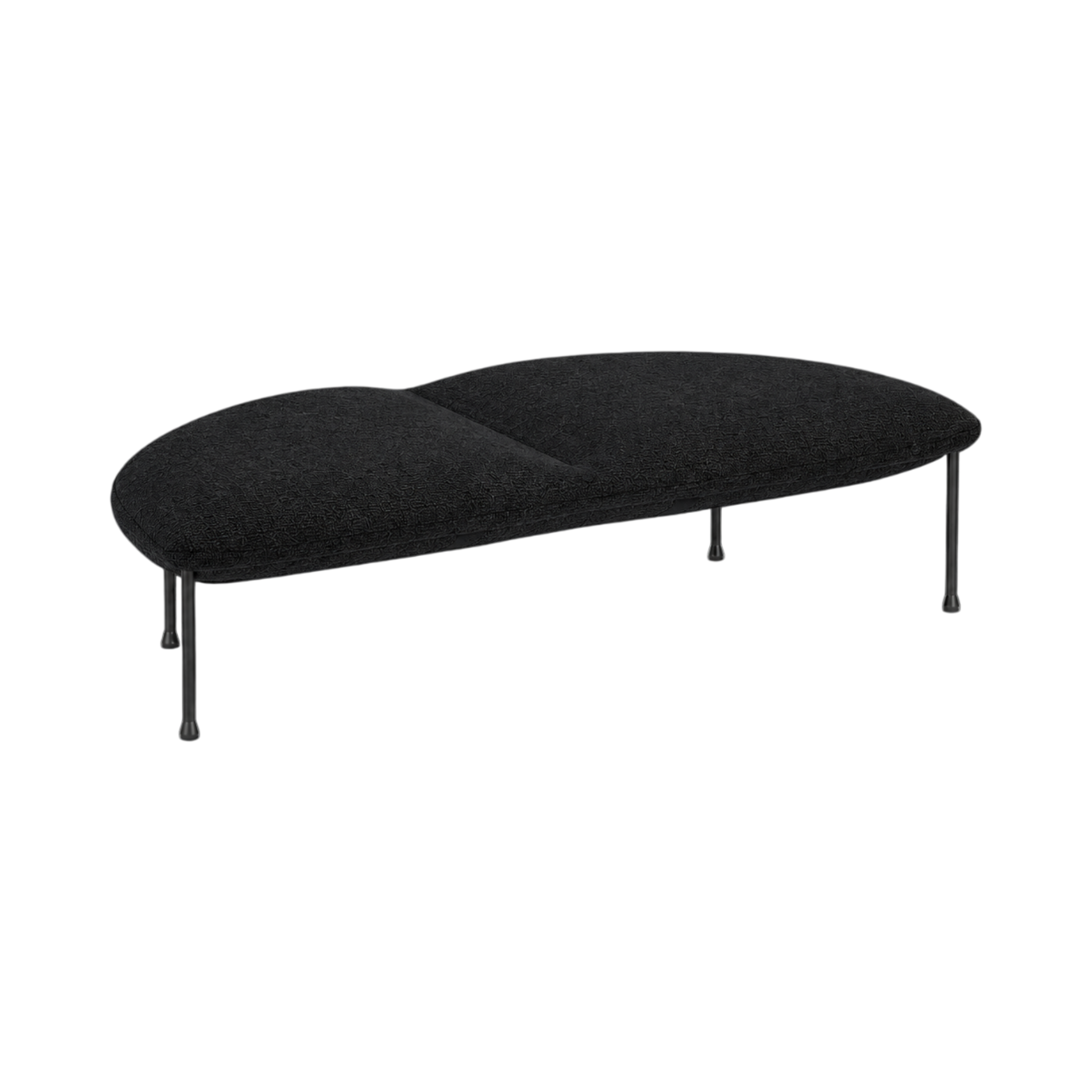 Arlo Half-Curve Two-Seat Bench - Green Loop Global furniture