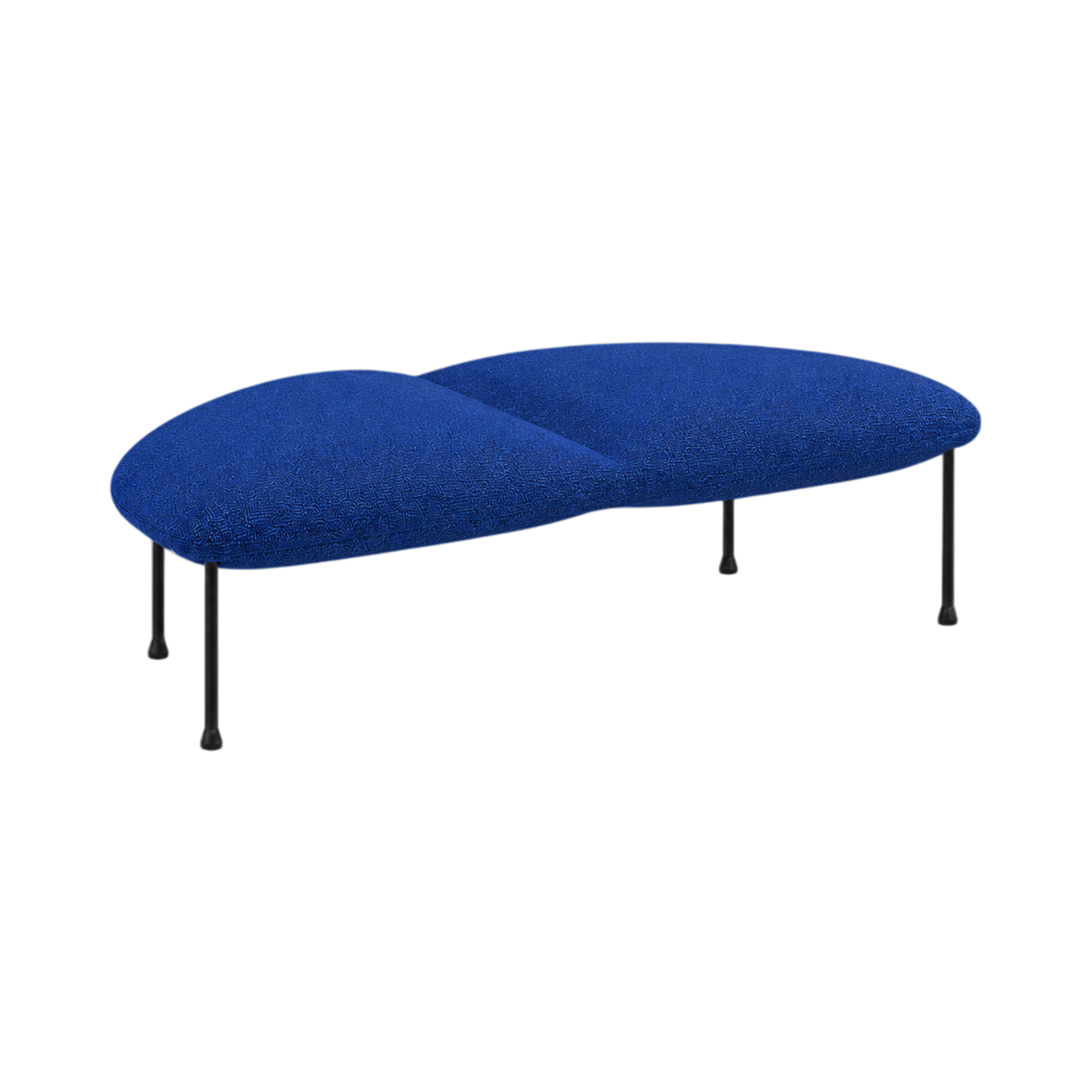 Arlo Half-Curve Two-Seat Bench – Blue