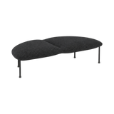 Arlo Half-Curve Two-Seat Bench – Charcoal
