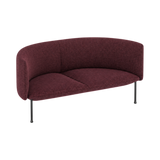 Arlo Half-Curve Two-Seat – Burgundy
