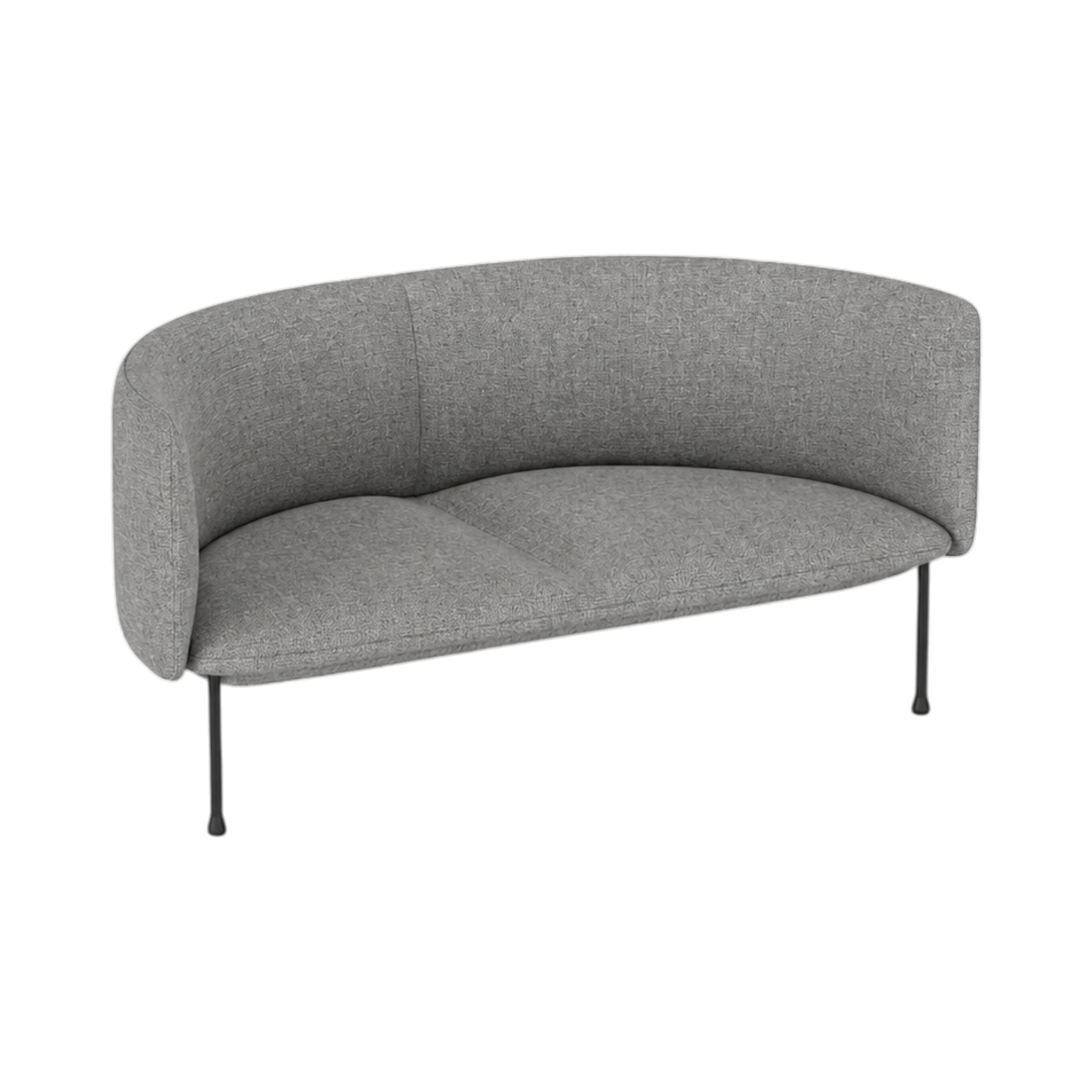 Arlo Half-Curve Two-Seat – Grey