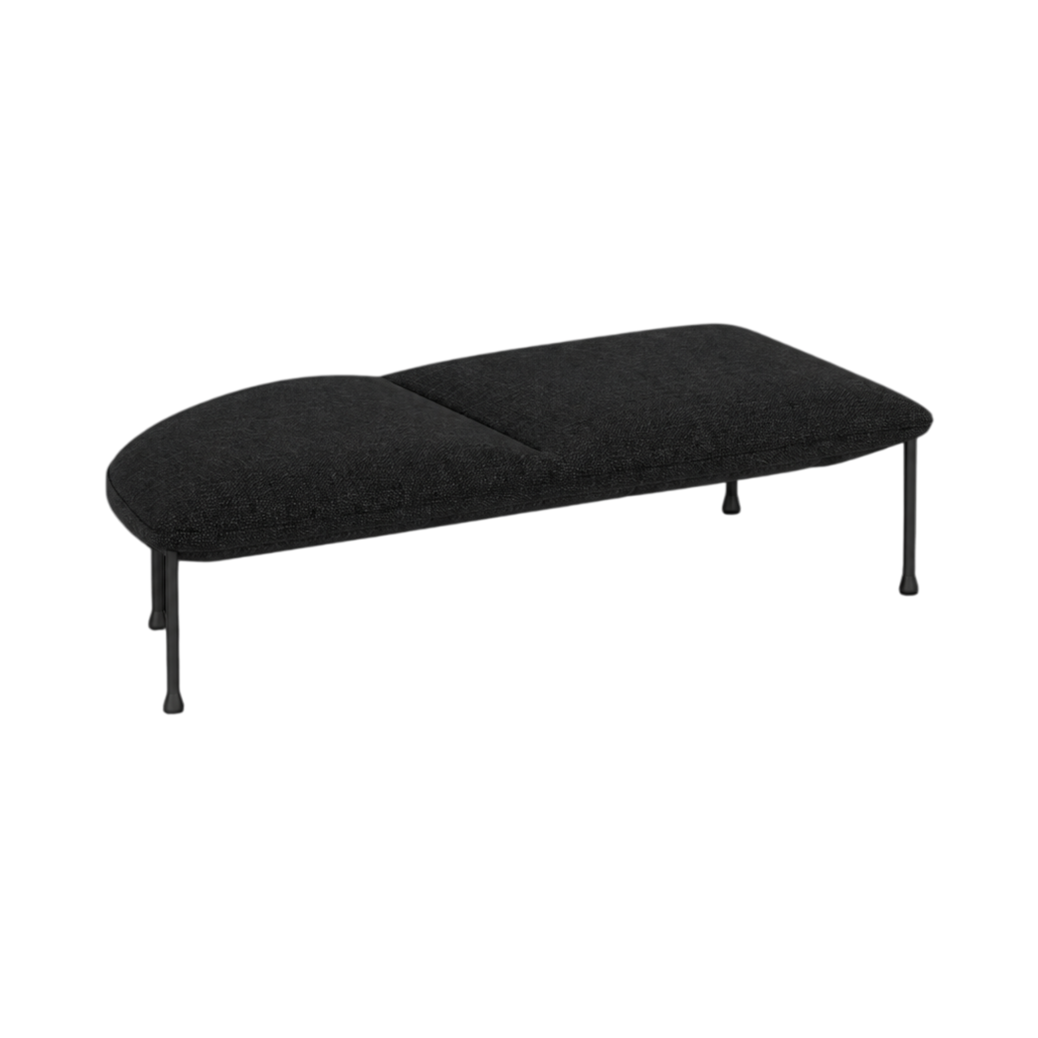 Arlo Left-Curve Two-Seat Bench - Green Loop Global furniture