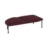 Arlo Left-Curve Two-Seat Bench – Burgundy