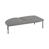 Arlo Left-Curve Two-Seat Bench – Grey