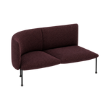 Arlo Left-Curve Two-Seat – Burgundy