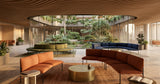 Arlo Left-Curve Two-Seat in-situ scene - Green Loop Global