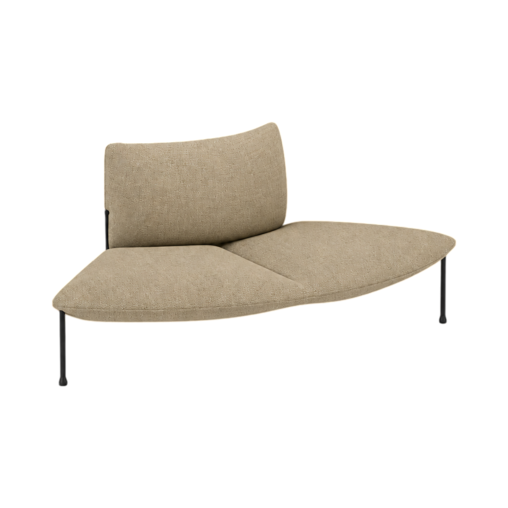 Arlo Outer-Curve Two-Seat – Oat