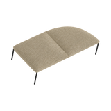 Arlo Right-Curve Two-Seat Bench – Oat