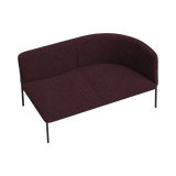 Arlo Right-Curve Two-Seat – Burgundy