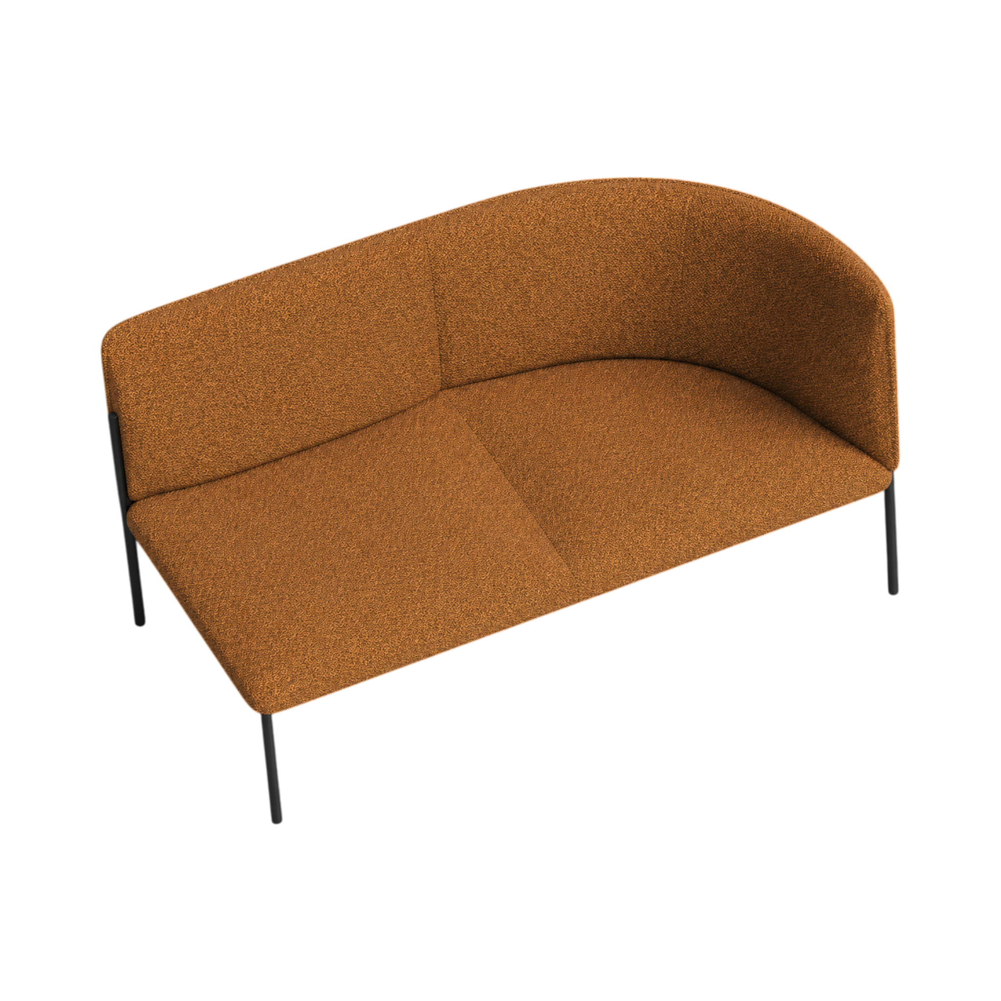 Arlo Right-Curve Two-Seat – Orange