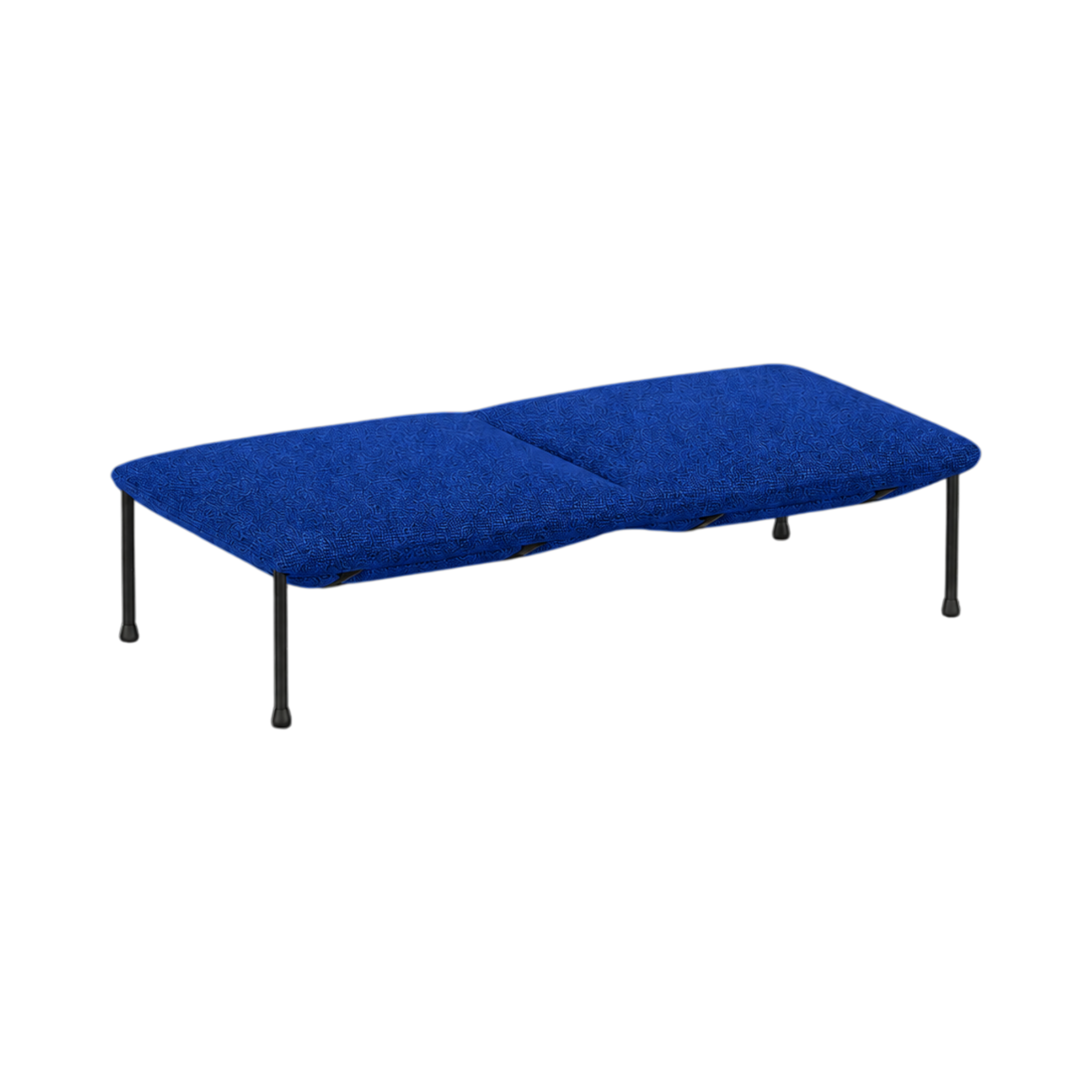 Arlo Straight Two-Seat Bench – Blue