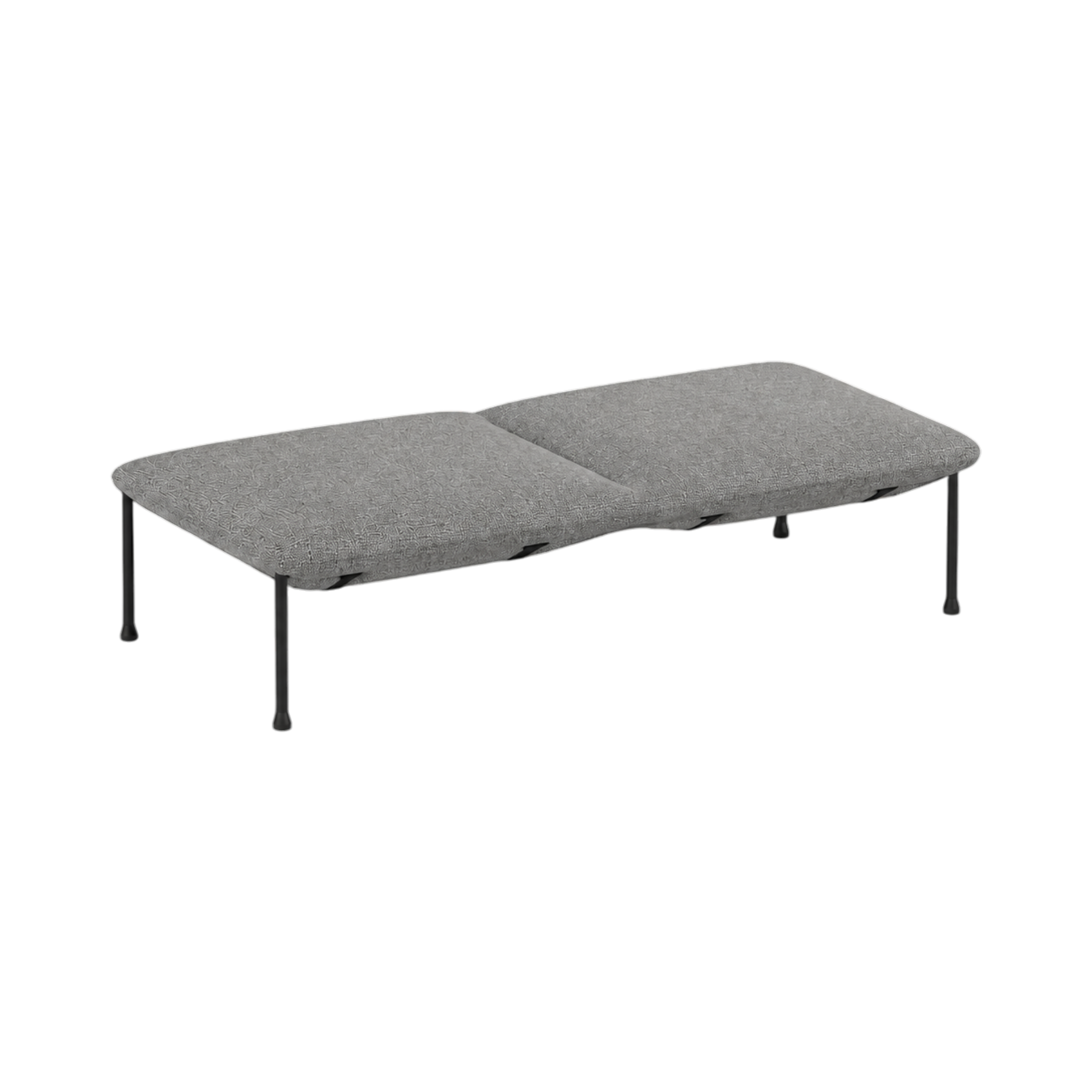 Arlo Straight Two-Seat Bench – Grey