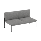 Arlo Straight Two-Seat – Grey