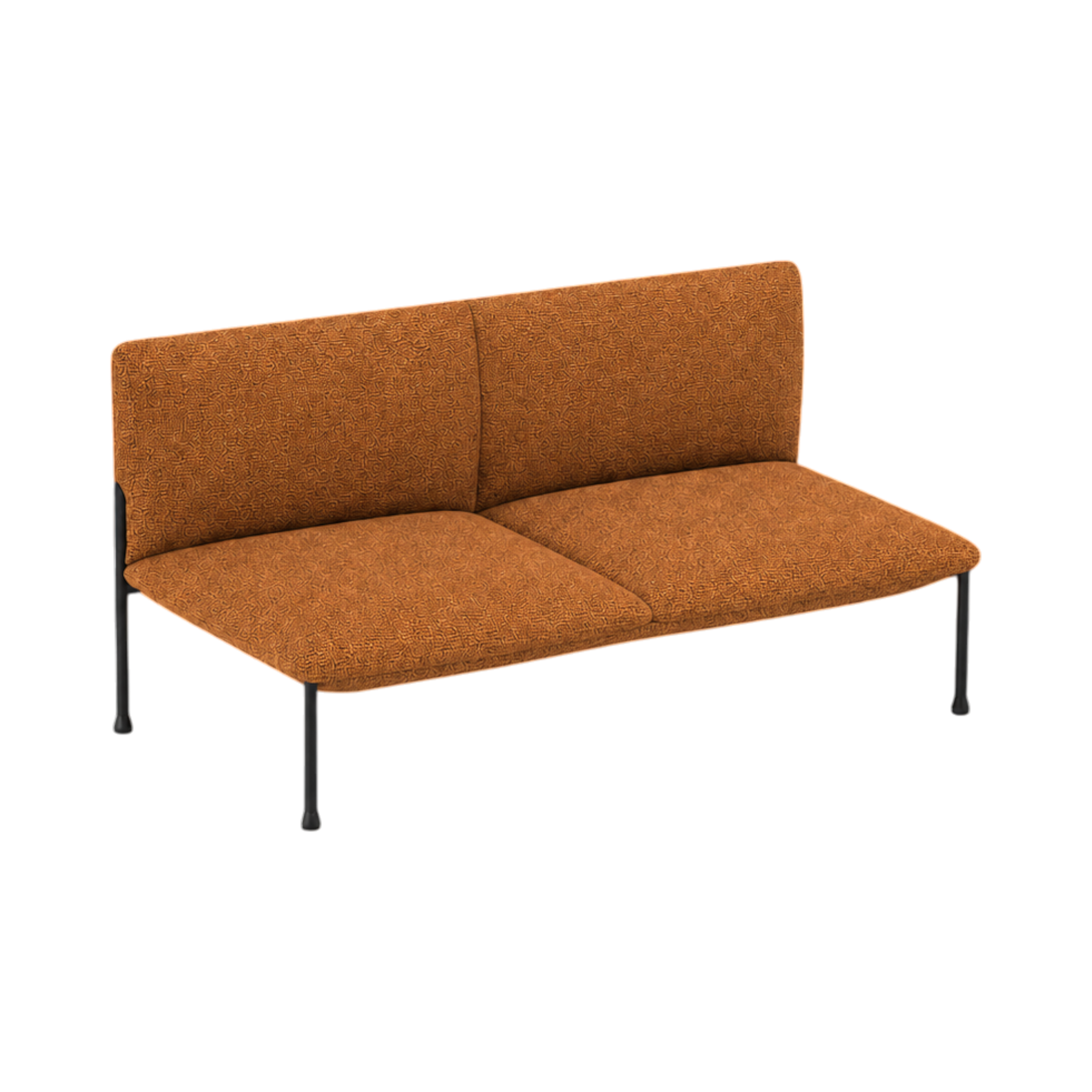 Arlo Straight Two-Seat – Orange