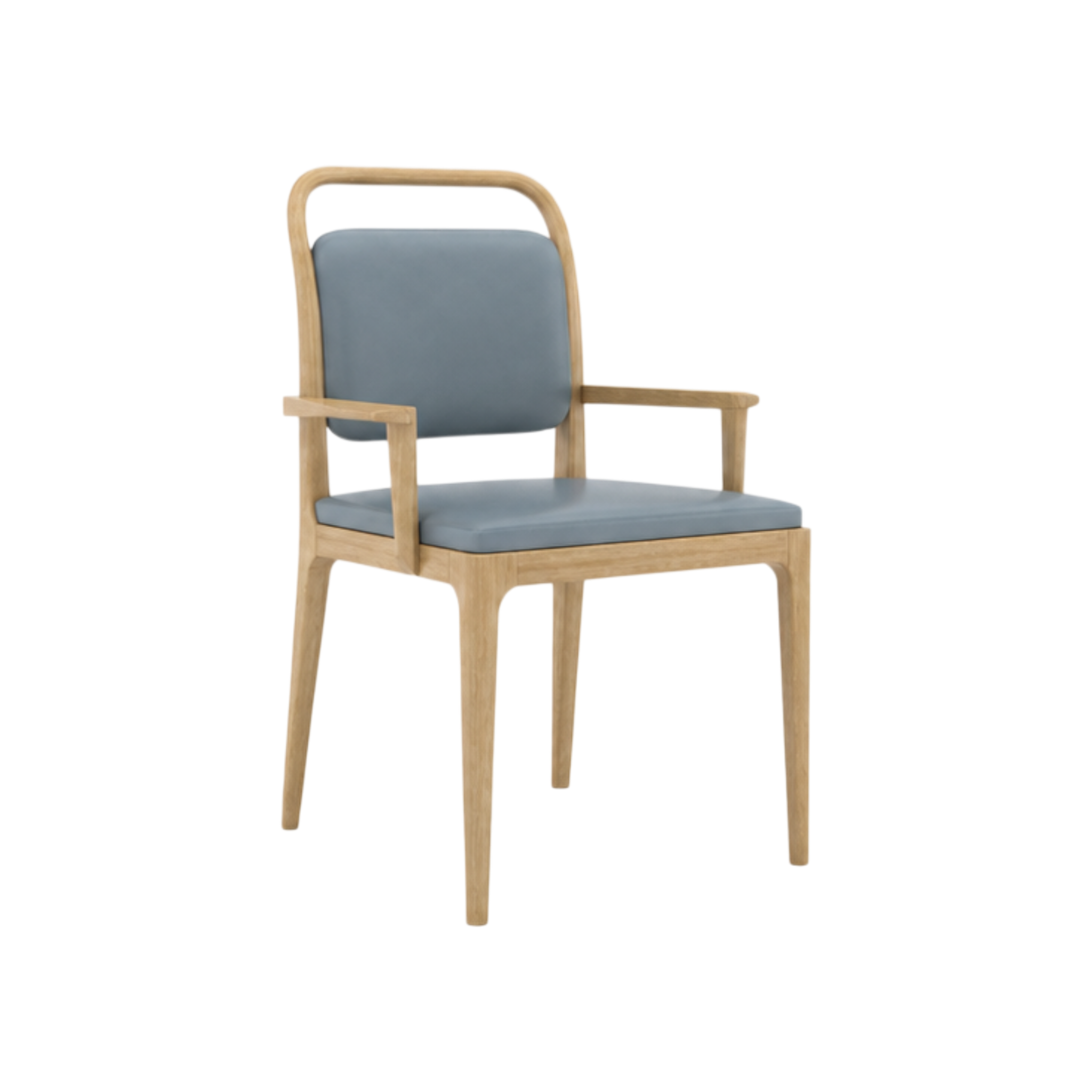 Bennett Dining Chair – Natural Oak / Blue