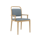 Bennett Dining Chair – Natural Oak / Blue