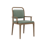 Bennett Dining Chair – Walnut Oak / Sage